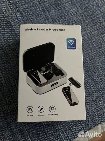 2 петличных беспроводных микрофона