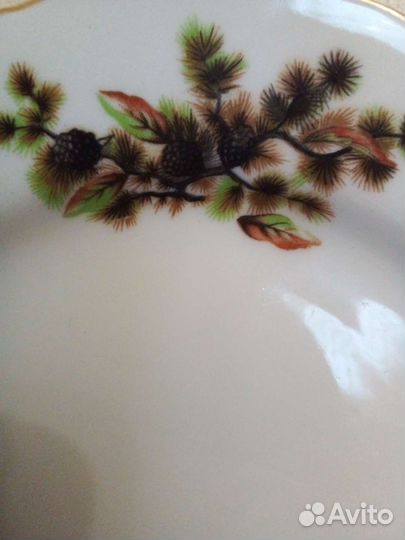 Сервиз лфз Фрукты, тарелки Япония шишки