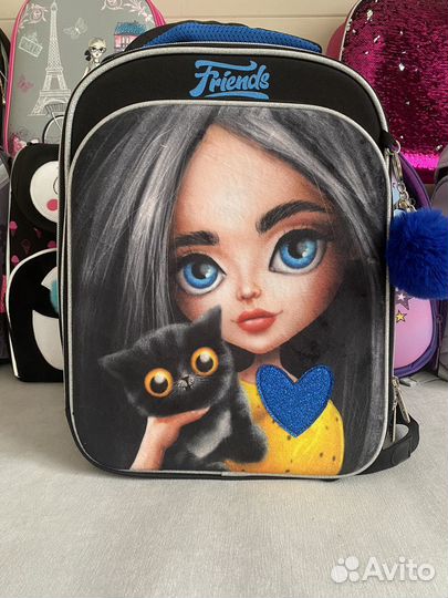 Рюкзак школьный для девочки grizzly брауберг