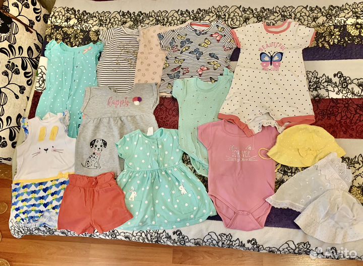Детские вещи пакетом для девочек 80 86