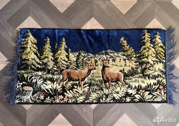 Плюшевый коврик прикроватный СССР