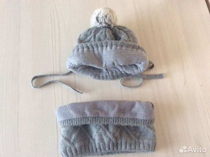 Комплект шапка и снуд