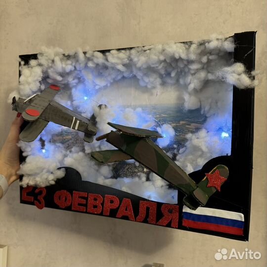 Поделка на 23 февраля самолеты в небе