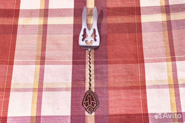 Лопатка ажурная СССР витая ручка эмаль
