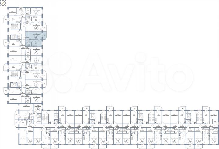 1-к. квартира, 48,4 м², 7/17 эт.