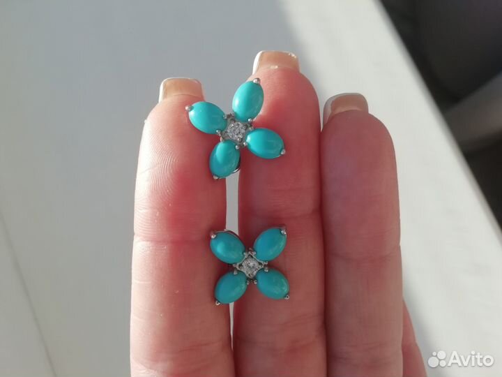 Серьги серебро