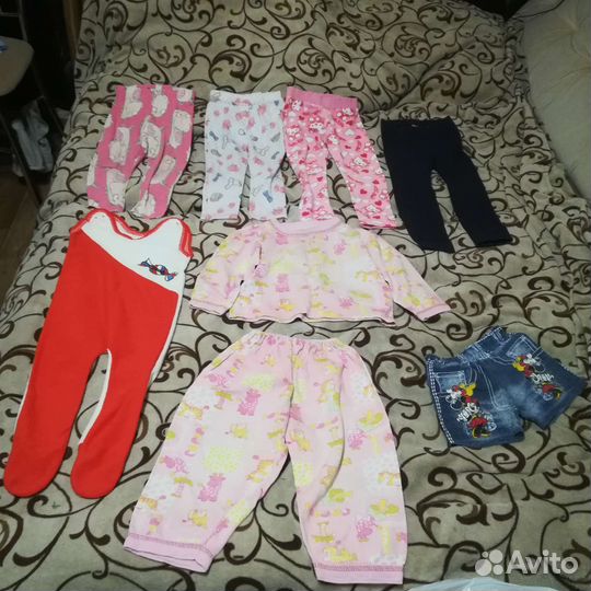 Вещи пакетом для девочки от 8 мес и выше