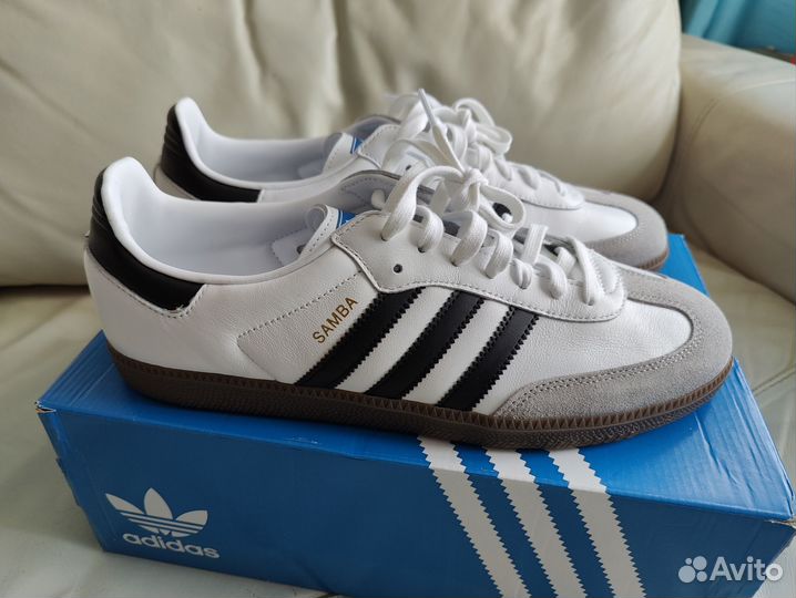 Кроссовки новые Оригинал Adidas Samba US12 UK11,5