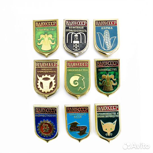 Значки СССР. Столицы. Москва. Ленинград