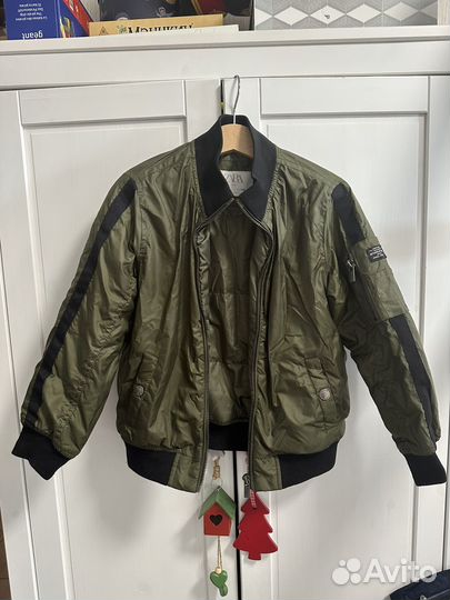 Бомбер куртка хаки zara 116 р