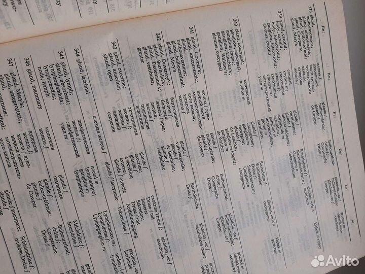 Редкий Медицинский словарь на 6 языках