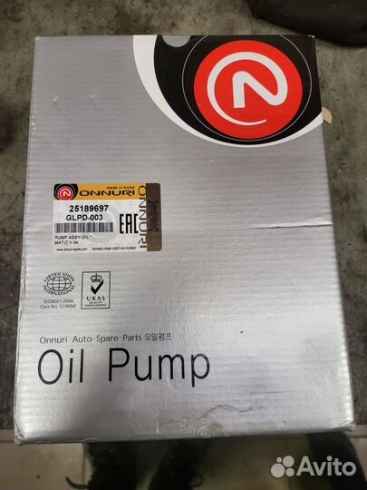 Масляный насос daewoo matiz