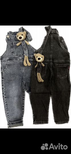 Детский джиносвый комбинезон