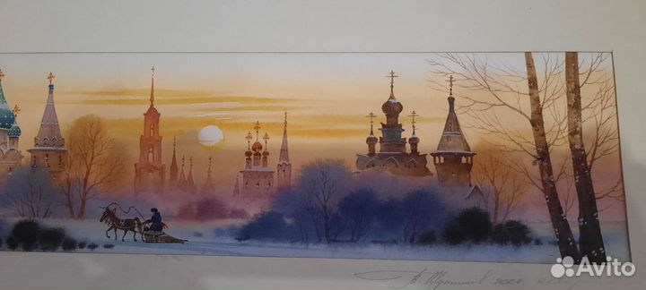 Картина акварель