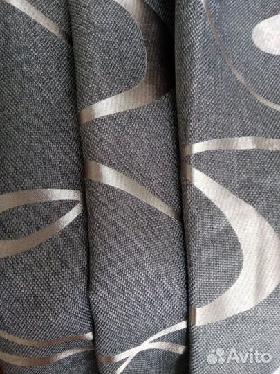 Шторы новые рогожка блекаут 3 м