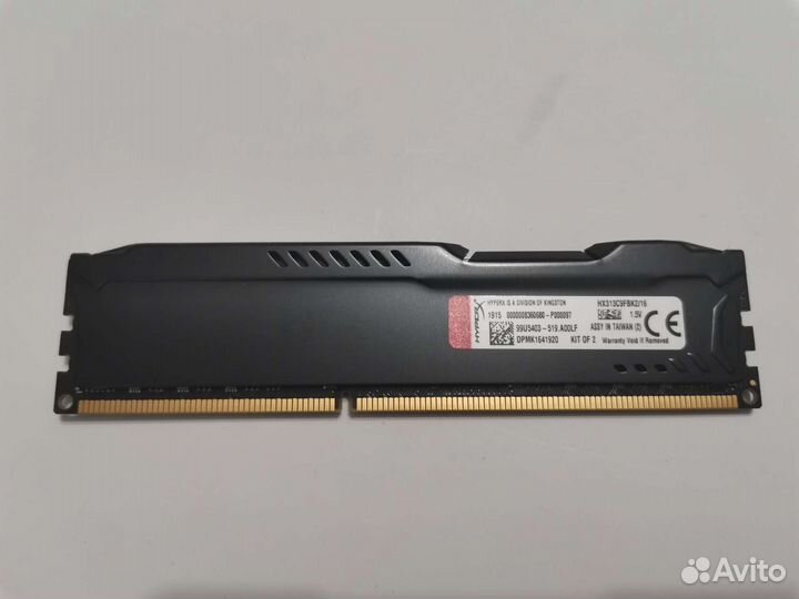 Оперативная память hx313c9fbk2/16 HyperX Fury ddr3