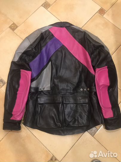 Мотокуртка кожаная мужская 54