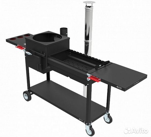 Мангал Grillver Искандер 400 с крышкой барбекю