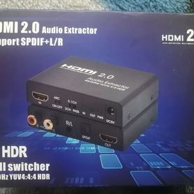 Hdmi аудио конвертор ARC, S/pdif, RCA +3.5 mm jack