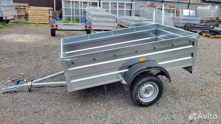 Легковой оцинкованный прицеп 2.2/1.3 борт 0.5 м