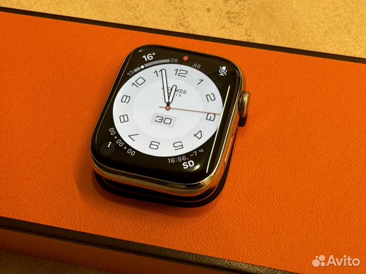 Часы Hermes Apple Watch 9 Hermes 45mm Silver