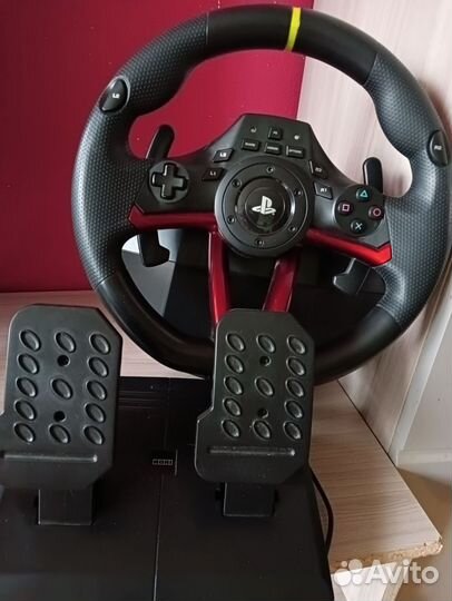 Игровой руль с педалями для PS 4 и пк