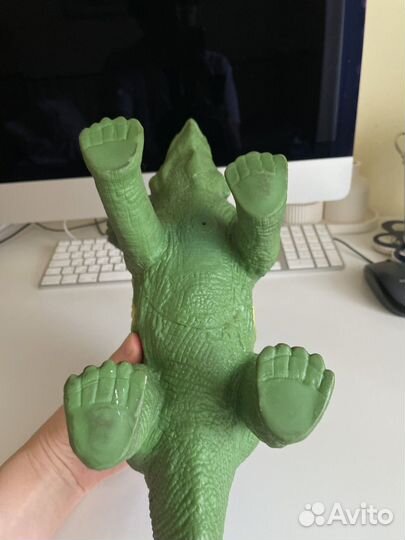 Игрушка динозавр резиновая большая