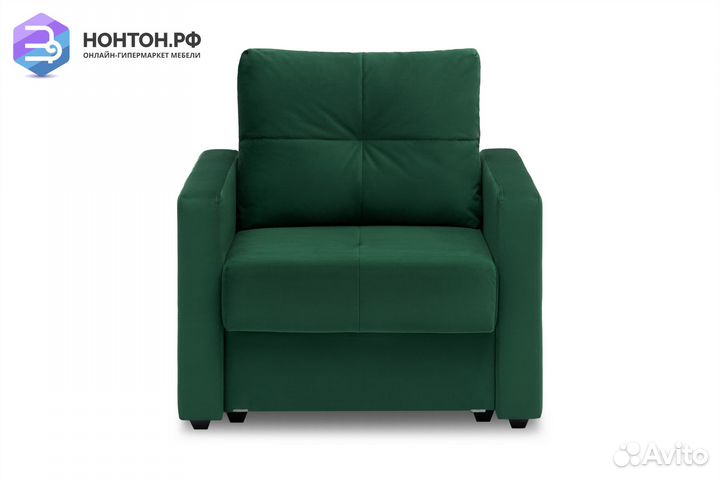 Кресло еврокнижка Вита изумрудное