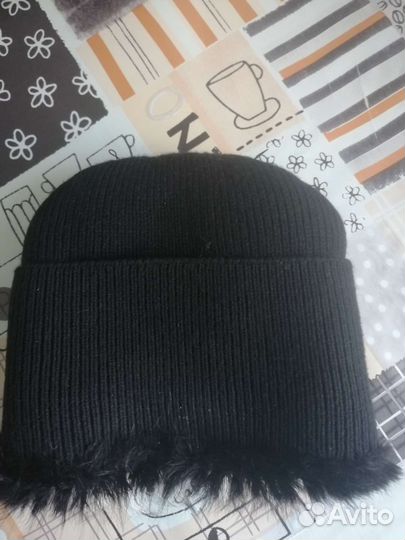 Шапка из вязаной норки