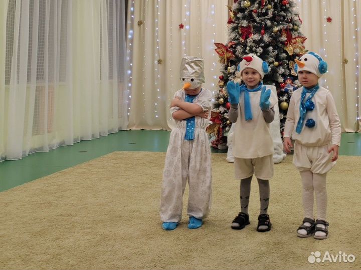 Костюм снеговика 116 для мальчика