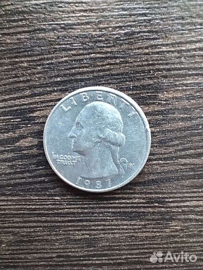 Монета 25 центов 