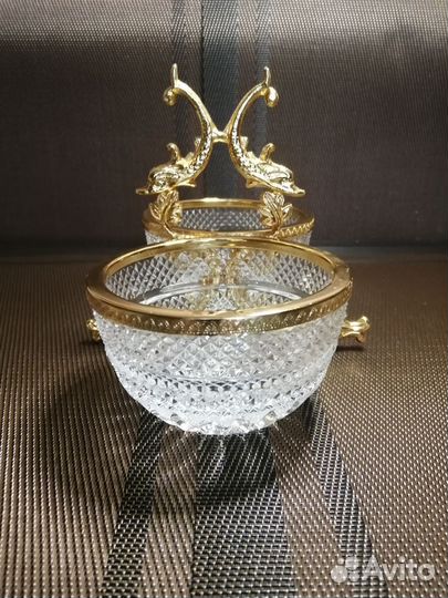 Ваза конфетница Чехия, Богемия