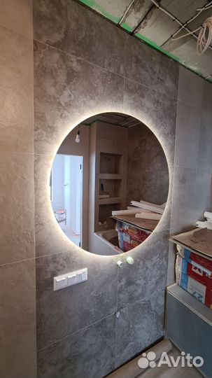 Круглое зеркало с подсветкой для Ванной