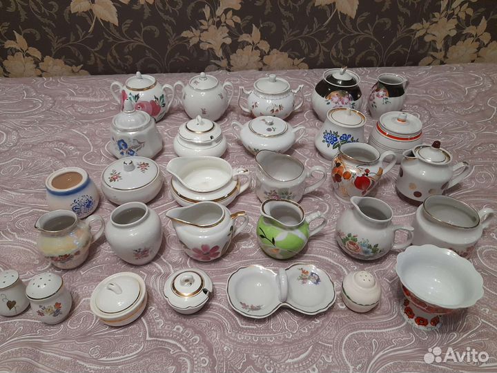 Сахарницы, соусники, солонички. СССР