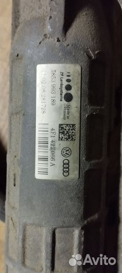 Рулевая рейка audi a6 c6