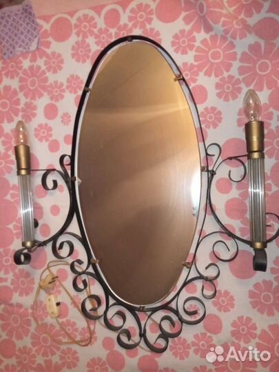 Зеркало настенное со светильниками СССР