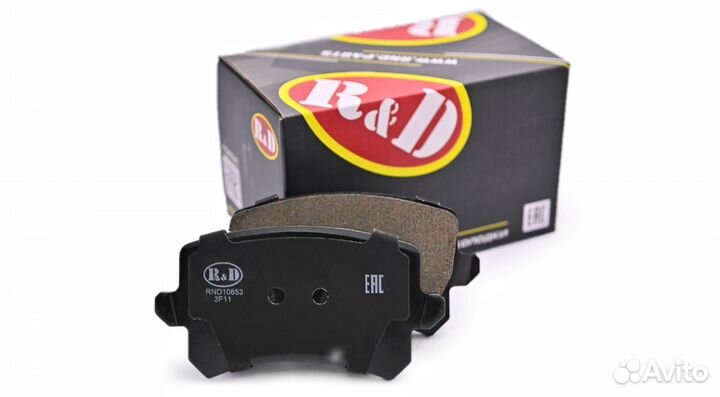 Тормозные колодки R&D Audi A3/Skoda/VW зад