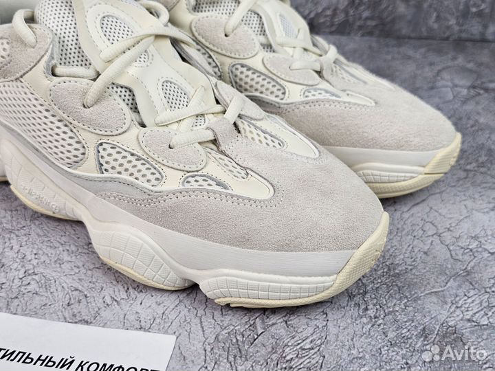 Кроссовки Adidas Yeezy 500 bone white