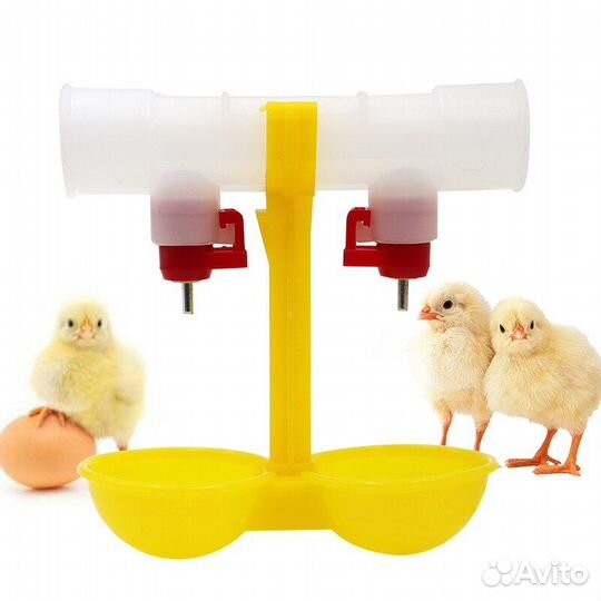 Поилка ниппельная с каплеуловителем двойная