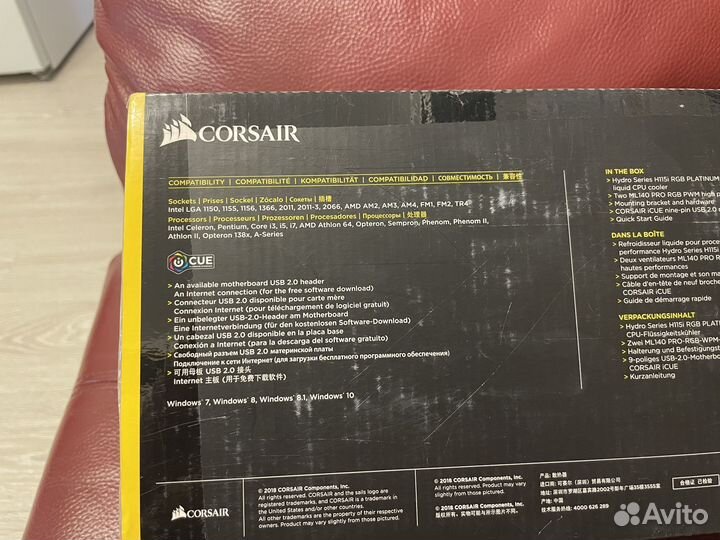 Сво Corsair Hydro Series H115i RGB Platinum 280mm