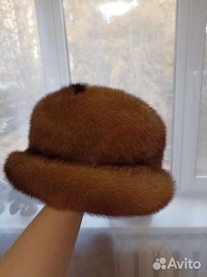 Шапка шляпа норковая
