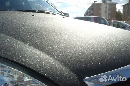 Виниловая пленка черная Алмазная крошка