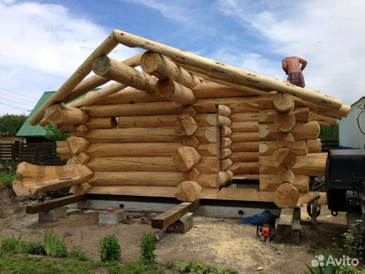 Сборка срубов