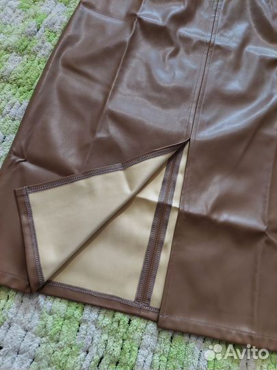 Юбка из экокожи новая женская,размер 42-44