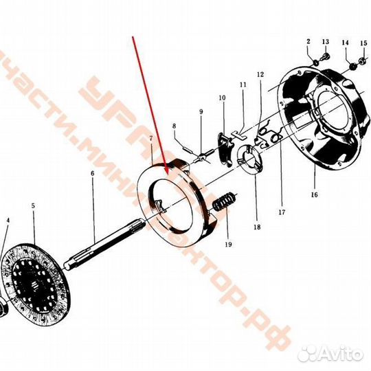 Диск нажимной Уралец/Синтай