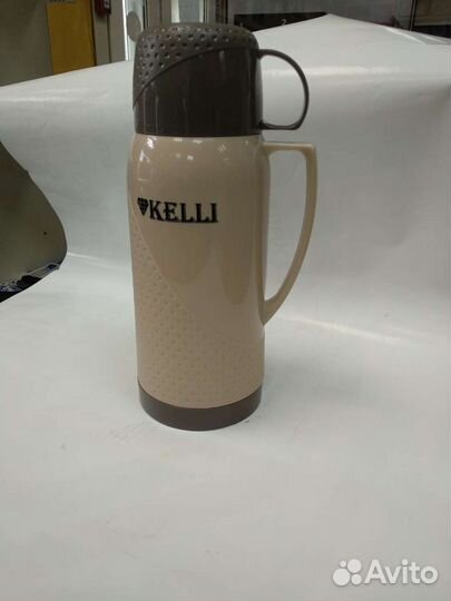 Термос со стеклянной колбой Kelli KL-0968 1литр