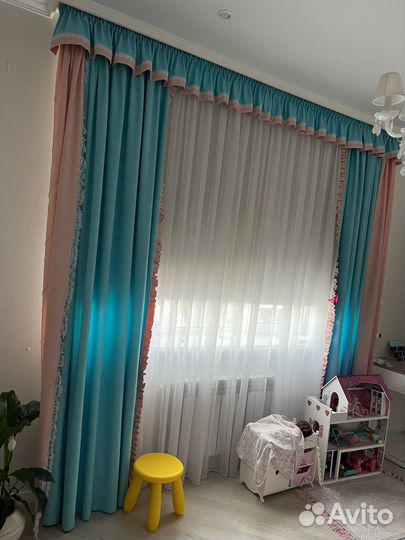 Шторы с ламбрекеном в детскую