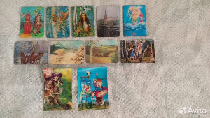 Календарики переливные СССР