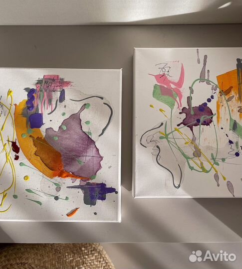 Картина абстракция акрил