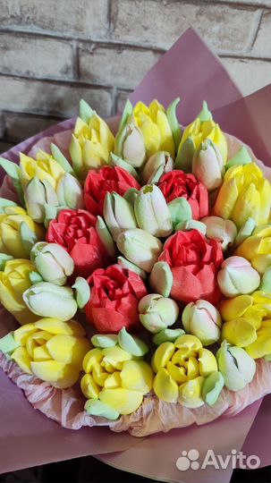 Зефирные цветы. Зефир ручной работы